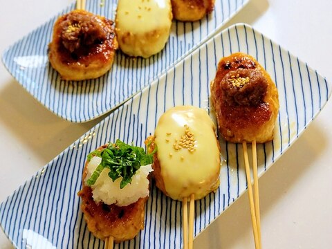 彩り鮮やかな居酒屋メニュー!鶏つくねの照り焼き
